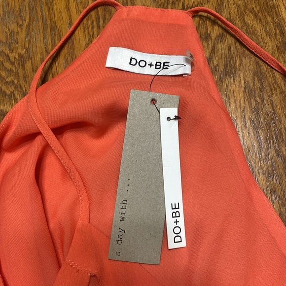 DO+BE orange cut out tank top size small NWT - Picture 5 of 7